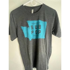 Sub Pop Seattle Records Band T Kurt Cobain Punk Rock T Shirt